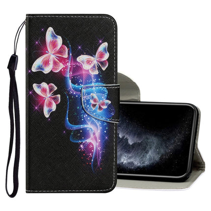 Coloured Drawing Pattern Horizontal Flip PU Leather Case with Holder & Card Slots & Wallet & Lanyard, For iPhone 11 Pro