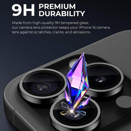 XDcase AF + AR Hawkeye Camera Lens Protector with Alignment Tool, For iPhone 16 Pro / 16 Pro Max