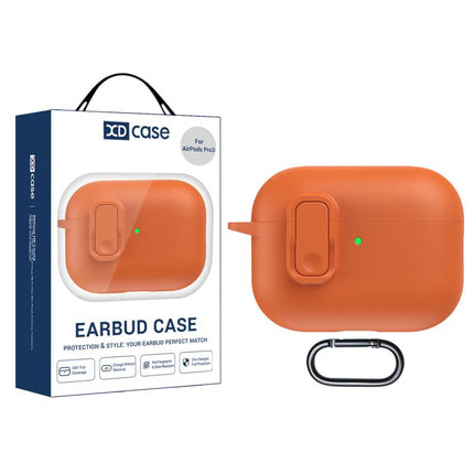 XDcase Faux Leather Texture Security Lock TPU Earbud Case, For AirPods 5 / 4, For AirPods Pro 3, For AirPods Pro 2 / 1