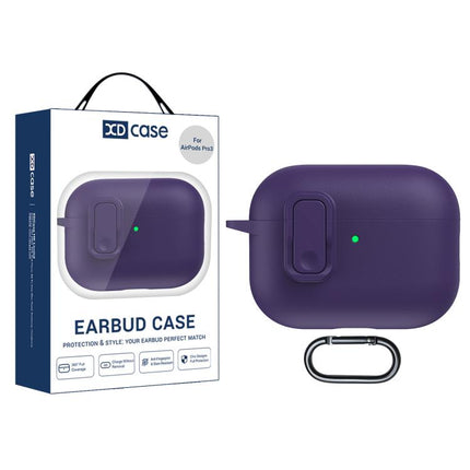 XDcase Faux Leather Texture Security Lock TPU Earbud Case, For AirPods 5 / 4, For AirPods Pro 3, For AirPods Pro 2 / 1
