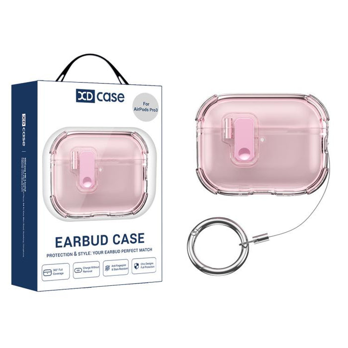 XDcase Transparent Silicone Automatic Pop-Up Earbud Case, For AirPods Pro 3, For AirPods 4, For AirPods Pro 2 / 1