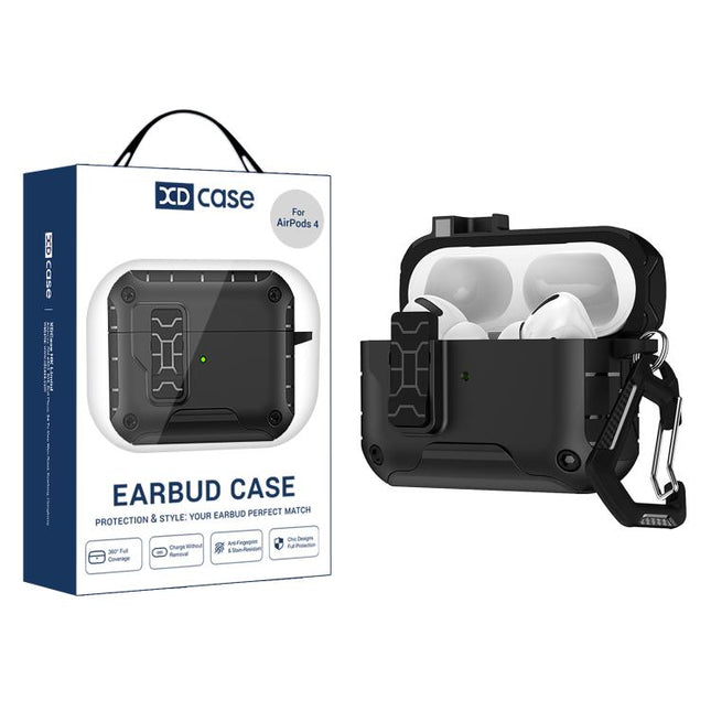 XDcase Auto Pop-Up Magnetic Earbud Case with Holder, For AirPods Pro 3, For AirPods 4, For AirPods Pro 2 / 1