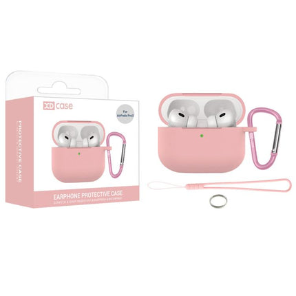 XDcase 2.5mm Thick Silicone Earbud Protective Case with Hook, For AirPods Pro 3, For AirPods 4, For AirPods Pro 2 / 1