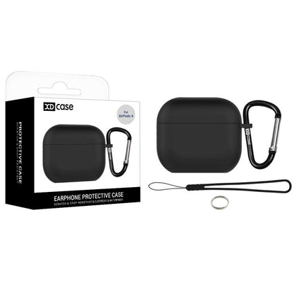 XDcase 2.5mm Thick Silicone Earbud Protective Case with Hook, For AirPods Pro 3, For AirPods 4, For AirPods Pro 2 / 1