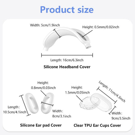 XDcase 3 in 1 Silicone Headset Protective Case, For Apple AirPods Max / Max 2