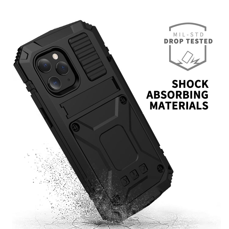 R-JUST Shockproof Waterproof Dust-proof Metal + Silicone Protective Case with Holder, For iPhone 12 Pro Max, For iPhone 12 / 12 Pro, For iPhone 12 mini