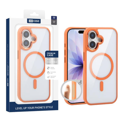 XDcase JINDUN Clear Cover Independent Metal Button Magnetic Phone Case, For iPhone 18 Pro /17 Pro, For iPhone 18 Pro Max / 17 Pro Max, For iPhone 17