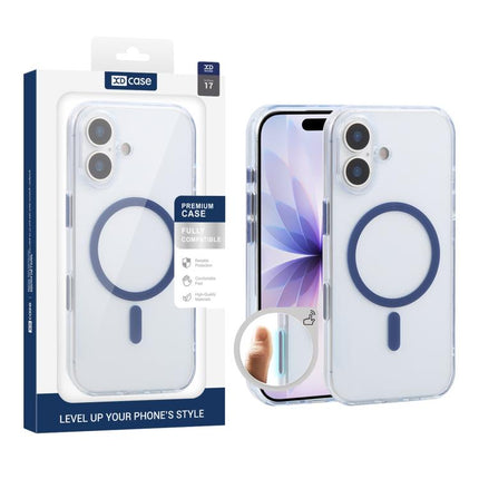 XDcase Frosted Transparent Magnetic Shockproof Phone Case, For iPhone 17 Pro Max, For iPhone 17 Pro, For iPhone 17