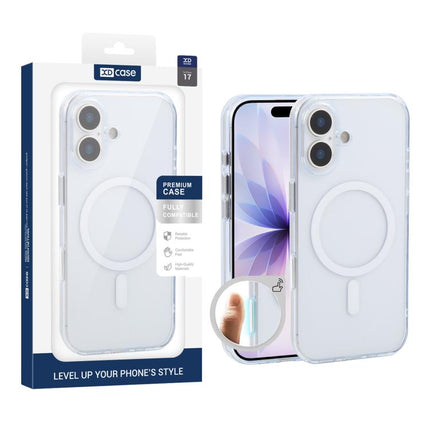 XDcase Frosted Transparent Magnetic Shockproof Phone Case, For iPhone 17 Pro Max, For iPhone 17 Pro, For iPhone 17