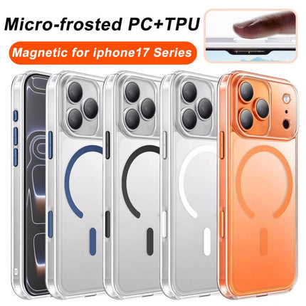 XDcase Frosted Transparent Magnetic Shockproof Phone Case, For iPhone 17 Pro Max, For iPhone 17 Pro, For iPhone 17