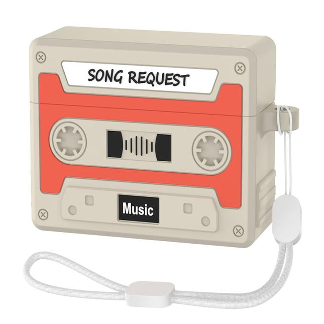 XDcase Retro Cassette Style Silicone Earbuds Case, For AirPods 5 / 4, For AirPods Pro 3, For AirPods Pro 2