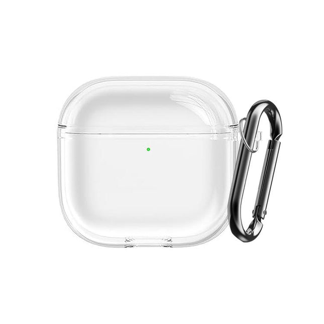 XDcase Transparent TPU Earbud Protective Case with Carabiner, For AirPods 5 / 4, For AirPods Pro 3, For AirPods Pro 2 / 1