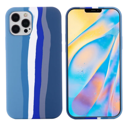 Rainbow Liquid Silicone Shockproof Full Coverage Protective Case, For iPhone 12 / 12 Pro, For iPhone 12 Pro Max, For iPhone 12 mini