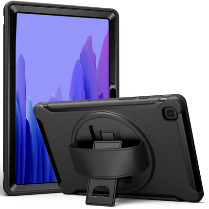 360 Degree Rotation PC + TPU Protective Case with Holder & Hand Strap, For Samsung Galaxy Tab A7 10.4 (2020)
