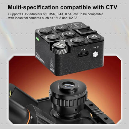 QianLi 6558 6.5X-58X Gorilla Microscope with Light Source + CX60S Camera, with Light Source + CX60S Camera,US Plug, with Light Source + CX60S Camera,EU Plug