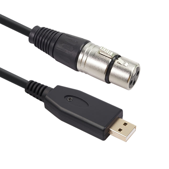US18 USB to XLR Female Microphone Recording Cable, 2m, 3m