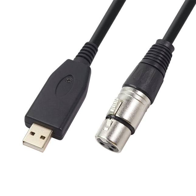 US18 USB to XLR Female Microphone Recording Cable, 2m, 3m