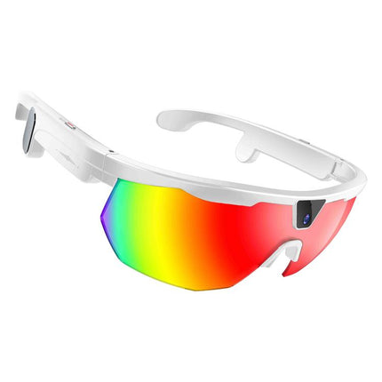 W640 8MP Cycling Smart AI Sports Glasses, Six-axis Image Stabilization, Wi-Fi, Touch Control, Dual Mic Noise Reduction, AI Translation