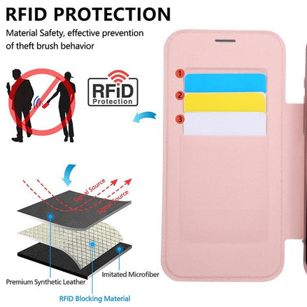 Ultra-thin Rotation Holder Magnetic Plating Vegan Leather Phone Case, For iPhone 17e / 16e, For iPhone 17 Pro Max, For iPhone 17 Pro