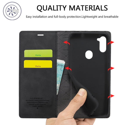 LC.IMEEK Strong Magnetism Ultra-thin Horizontal Flip Shockproof Matte TPU + PU Leather Case with Holder & Card Slots & Wallet, For Samsung Galaxy A11 / M11, For Samsung Galaxy A21s, For Samsung Galaxy A51 / M40s, For Samsung Galaxy A71 / M70s