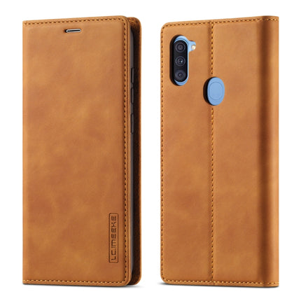 LC.IMEEK Strong Magnetism Ultra-thin Horizontal Flip Shockproof Matte TPU + PU Leather Case with Holder & Card Slots & Wallet, For Samsung Galaxy A11 / M11, For Samsung Galaxy A21s, For Samsung Galaxy A71 / M70s, For Samsung Galaxy A51 / M40s