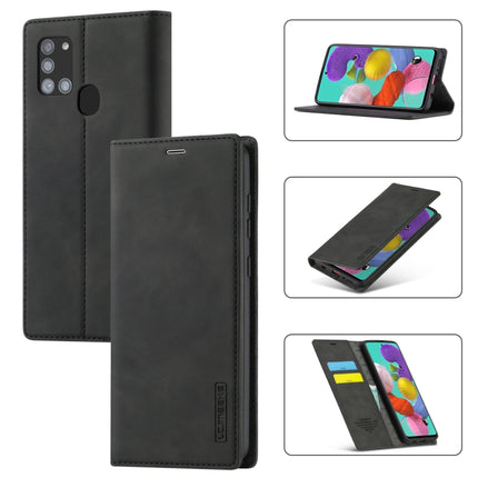 LC.IMEEK Strong Magnetism Ultra-thin Horizontal Flip Shockproof Matte TPU + PU Leather Case with Holder & Card Slots & Wallet, For Samsung Galaxy A11 / M11, For Samsung Galaxy A21s, For Samsung Galaxy A71 / M70s, For Samsung Galaxy A51 / M40s