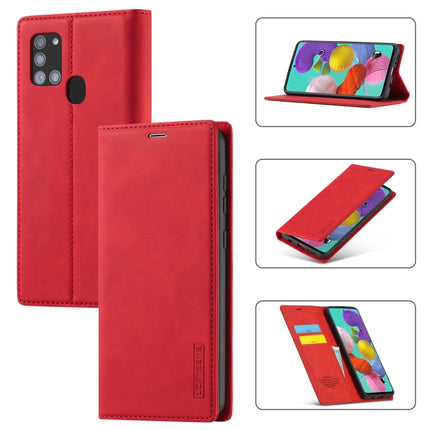 LC.IMEEK Strong Magnetism Ultra-thin Horizontal Flip Shockproof Matte TPU + PU Leather Case with Holder & Card Slots & Wallet, For Samsung Galaxy A11 / M11, For Samsung Galaxy A21s, For Samsung Galaxy A71 / M70s, For Samsung Galaxy A51 / M40s