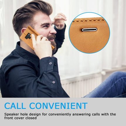 LC.IMEEK Strong Magnetism Ultra-thin Horizontal Flip Shockproof Matte TPU + PU Leather Case with Holder & Card Slots & Wallet, For Samsung Galaxy Note9