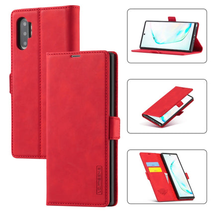 LC.IMEEK Strong Magnetism Ultra-thin Horizontal Flip Shockproof Matte TPU + PU Leather Case with Holder & Card Slots & Wallet, For Samsung Galaxy Note10+, For Samsung Galaxy Note10, For Samsung Galaxy Note20 Ultra, For Samsung Galaxy Note20
