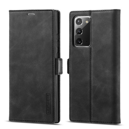 LC.IMEEK Strong Magnetism Ultra-thin Horizontal Flip Shockproof Matte TPU + PU Leather Case with Holder & Card Slots & Wallet, For Samsung Galaxy Note10+, For Samsung Galaxy Note10, For Samsung Galaxy Note20 Ultra, For Samsung Galaxy Note20