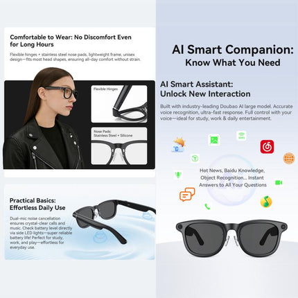 X01 Ultra Cycling Smart AI Sports Glasses 8MP HeyCyan, Six-axis Image Stabilization, Wi-Fi, BT Call, AI Voice Assistant, AI Translation