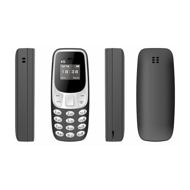 BM10 4G Mini Mobile Phone, 0.66 inch Hands Free Bluetooth Dialer Headphone, MP3 Music, Dual SIM, Network: 4G