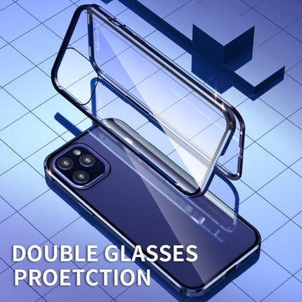 Double Sides Tempered Glass Magnetic Adsorption Metal Frame HD Screen Case, For iPhone 12 Pro Max, For iPhone 12 / 12 Pro