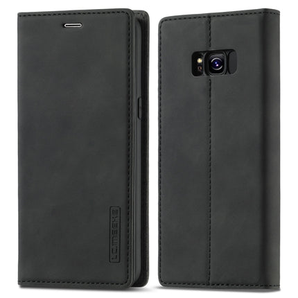 LC.IMEEKE Strong Magnetism Ultra-thin Horizontal Flip Shockproof Matte TPU + PU Leather Case with Holder & Card Slots & Wallet, For Samsung Galaxy S8, For Samsung Galaxy S8+, For Samsung Galaxy S9, For Samsung Galaxy S9+