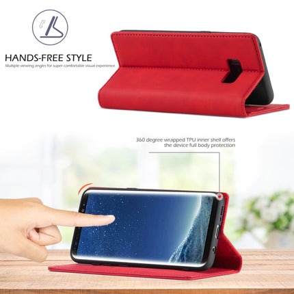 LC.IMEEKE Strong Magnetism Ultra-thin Horizontal Flip Shockproof Matte TPU + PU Leather Case with Holder & Card Slots & Wallet, For Samsung Galaxy S8, For Samsung Galaxy S8+, For Samsung Galaxy S9, For Samsung Galaxy S9+