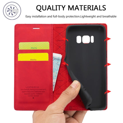 LC.IMEEKE Strong Magnetism Ultra-thin Horizontal Flip Shockproof Matte TPU + PU Leather Case with Holder & Card Slots & Wallet, For Samsung Galaxy S8, For Samsung Galaxy S8+, For Samsung Galaxy S9, For Samsung Galaxy S9+