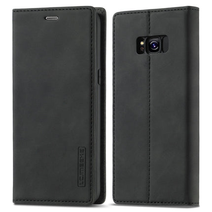 LC.IMEEKE Strong Magnetism Ultra-thin Horizontal Flip Shockproof Matte TPU + PU Leather Case with Holder & Card Slots & Wallet, For Samsung Galaxy S8, For Samsung Galaxy S8+, For Samsung Galaxy S9, For Samsung Galaxy S9+