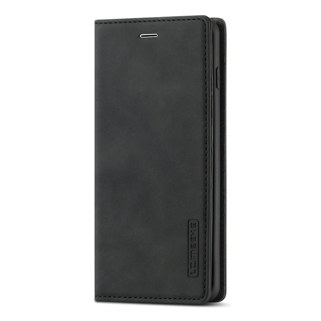 LC.IMEEKE Strong Magnetism Ultra-thin Horizontal Flip Shockproof Matte TPU + PU Leather Case with Holder & Card Slots & Wallet, For Samsung Galaxy S10, For Samsung Galaxy S10+