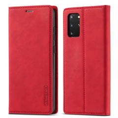 LC.IMEEKE Strong Magnetism Ultra-thin Horizontal Flip Shockproof Matte TPU + PU Leather Case with Holder & Card Slots & Wallet, For Samsung Galaxy S20, For Samsung Galaxy S20+, For Samsung Galaxy S20 Ultra, For Samsung Galaxy S20 FE