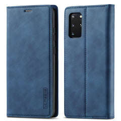 LC.IMEEKE Strong Magnetism Ultra-thin Horizontal Flip Shockproof Matte TPU + PU Leather Case with Holder & Card Slots & Wallet, For Samsung Galaxy S20, For Samsung Galaxy S20+, For Samsung Galaxy S20 Ultra, For Samsung Galaxy S20 FE