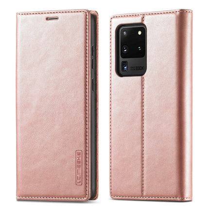 LC.IMEEKE Strong Magnetism Ultra-thin Horizontal Flip Shockproof Matte TPU + PU Leather Case with Holder & Card Slots & Wallet, For Samsung Galaxy S20, For Samsung Galaxy S20+, For Samsung Galaxy S20 Ultra, For Samsung Galaxy S20 FE