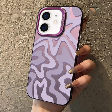 Wavy Stripes Pattern Frosted IMD 2-in-1 PC Phone Case, For iPhone 12 Pro, For iPhone 12 mini, For iPhone 11 Pro Max, For iPhone 11