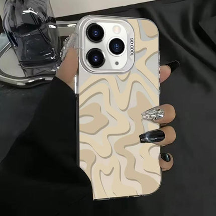Wavy Stripes Pattern Frosted IMD 2-in-1 PC Phone Case, For iPhone 11 Pro, For iPhone X / XS, For iPhone XR, For iPhone XS Max