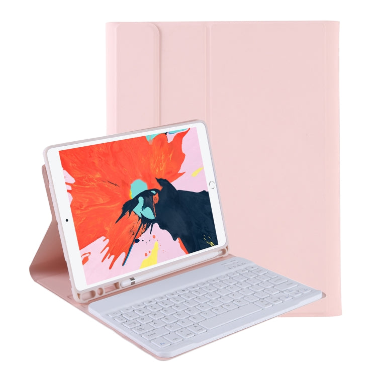 T098B Integrated Ultra-thin Candy Colors Bluetooth Keyboard Protective Case for iPad Air 4 10.9 inch (2020), with Stand & Pen Slot, T098B