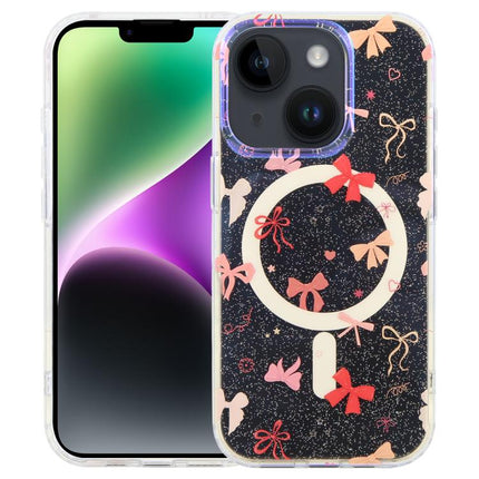 IMD Blue Light Jungle Series Magnetic Phone Case, For iPhone 15, For iPhone 14 / 13, For iPhone 14 Pro, For iPhone 14 Pro Max