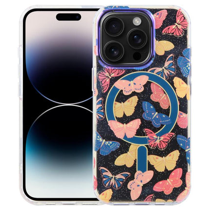 IMD Blue Light Jungle Series Magnetic Phone Case, For iPhone 15, For iPhone 14 / 13, For iPhone 14 Pro, For iPhone 14 Pro Max