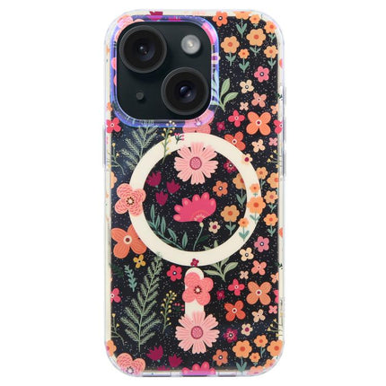 IMD Blue Light Jungle Series Magnetic Phone Case, For iPhone 15, For iPhone 14 / 13, For iPhone 14 Pro, For iPhone 14 Pro Max