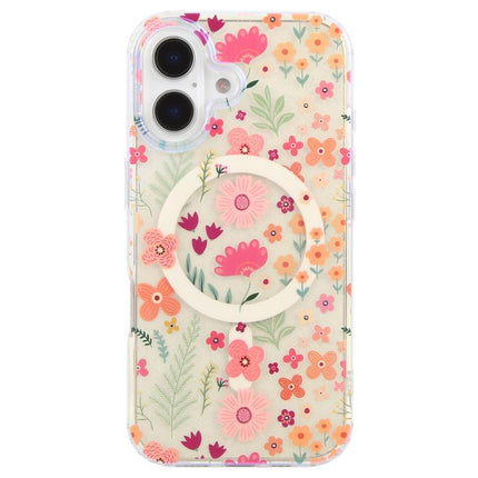 IMD Blue Light Jungle Series Magnetic Phone Case, For iPhone 16, For iPhone 15 Pro Max, For iPhone 15 Pro, For iPhone 15 Plus / 14 Plus
