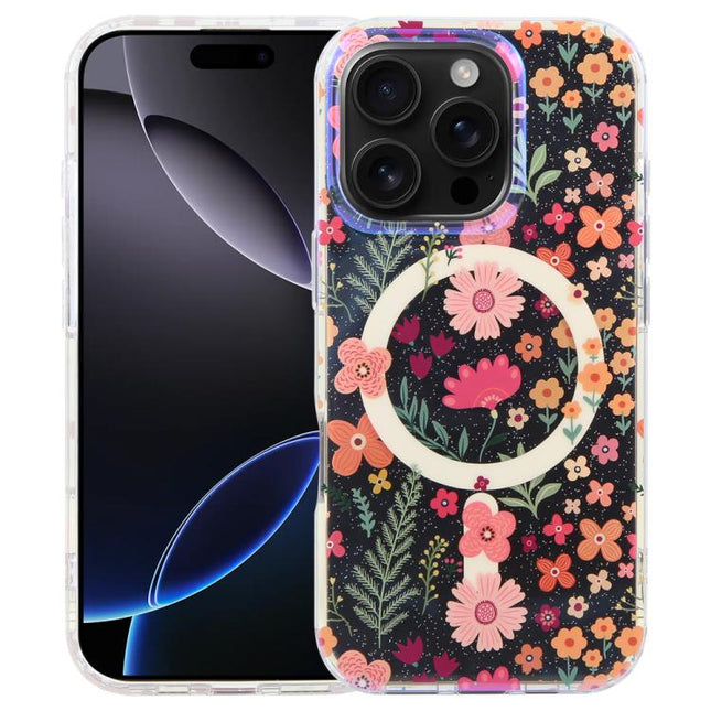 IMD Blue Light Jungle Series Magnetic Phone Case, For iPhone Air, For iPhone 16 Pro Max, For iPhone 16 Pro, For iPhone 16 Plus