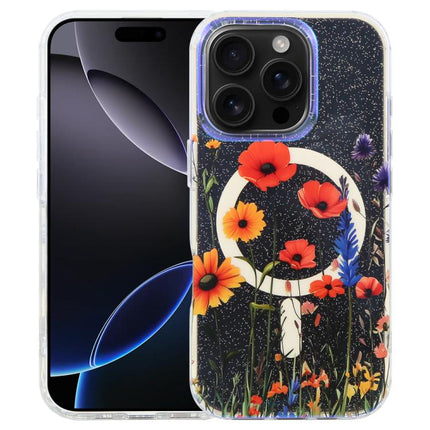 IMD Blue Light Jungle Series Magnetic Phone Case, For iPhone Air, For iPhone 16 Pro Max, For iPhone 16 Pro, For iPhone 16 Plus